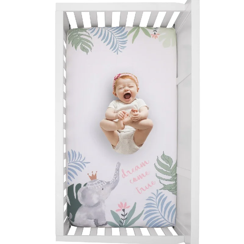 NoJo Tropical Princess Crib Sheet