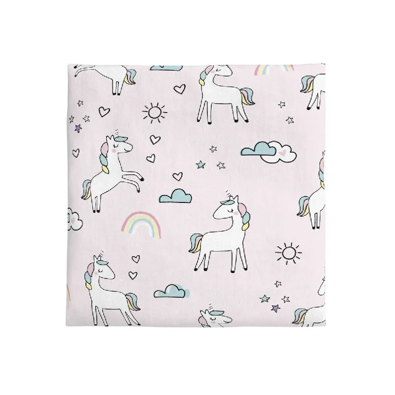 NoJo Unicorn Pink Crib Fitted Sheet