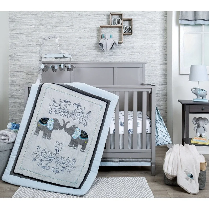 Nurture Elephant Celebration 3 Piece Baby Bedding Set - N/A