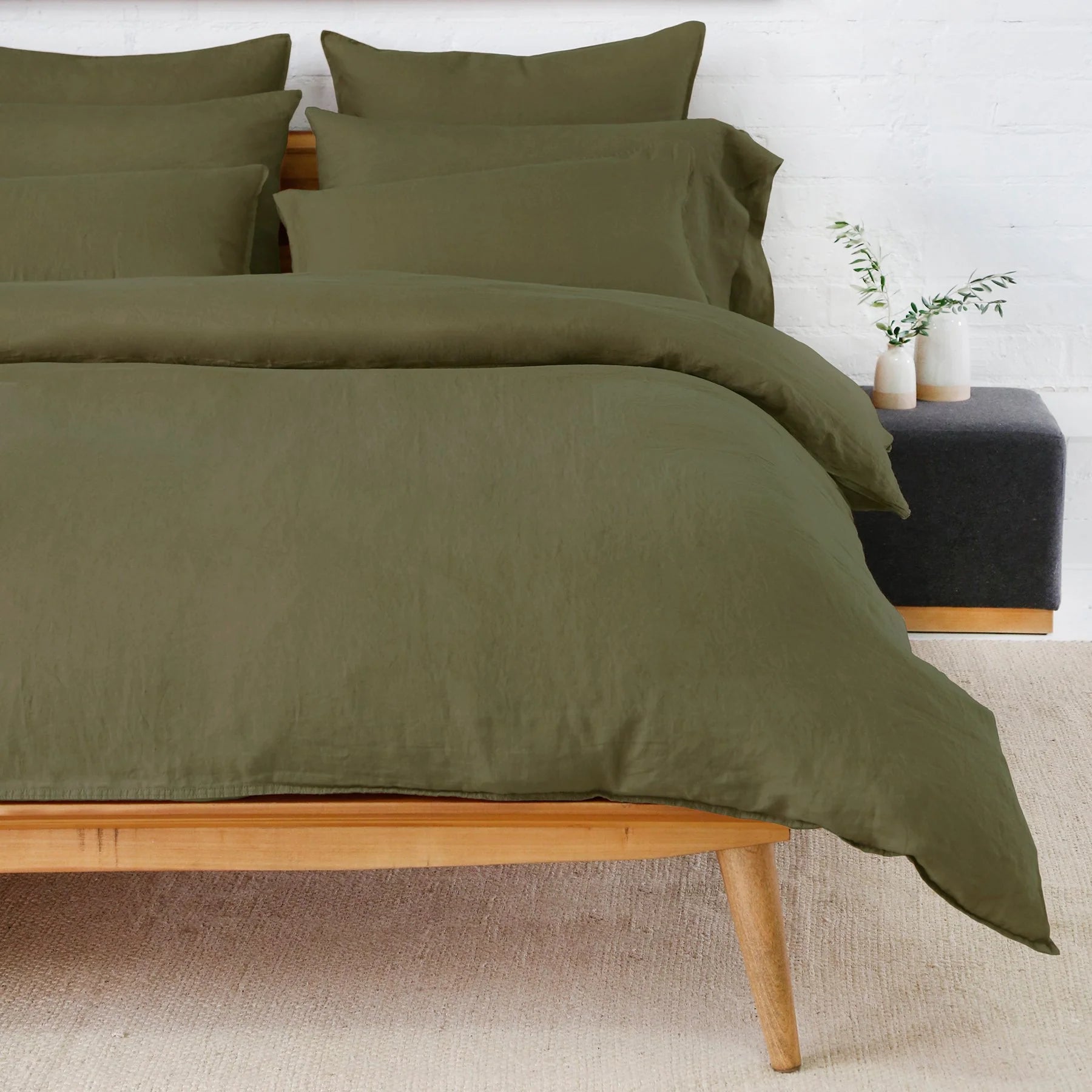 Parker Linen Duvet Cover Set Collection by Pom Pom at Home