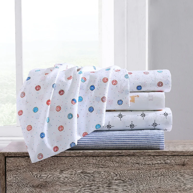 Poppy & Fritz Kids Printed Percale Cotton Sheet Sets