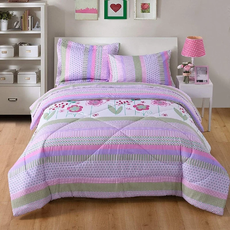 Porch & Den Ellman Floral Kids Quilt Set