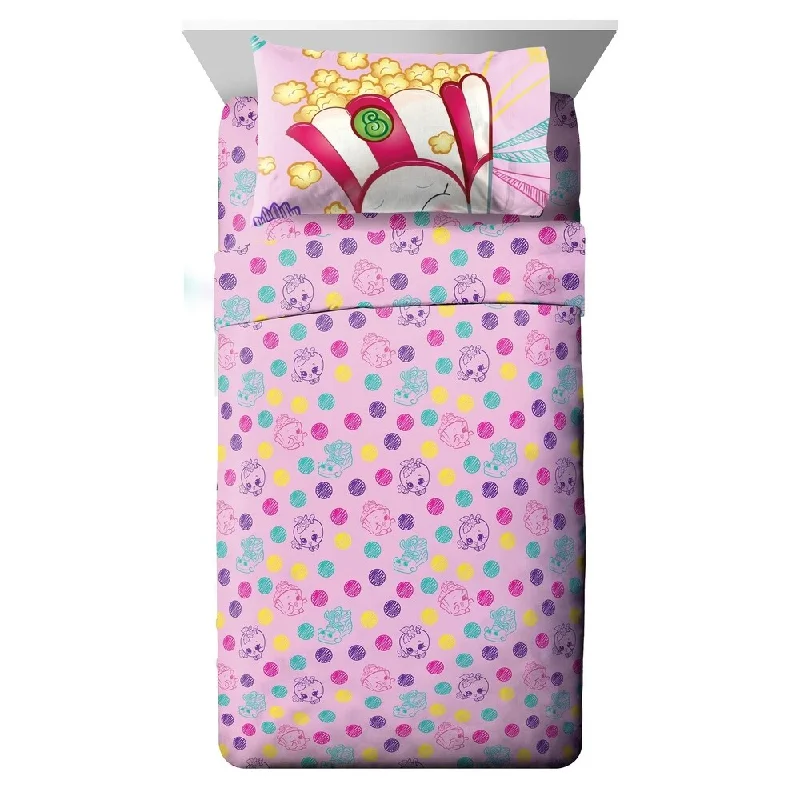 Shopkins Girls Day Out 3 Piece Twin Sheet Set