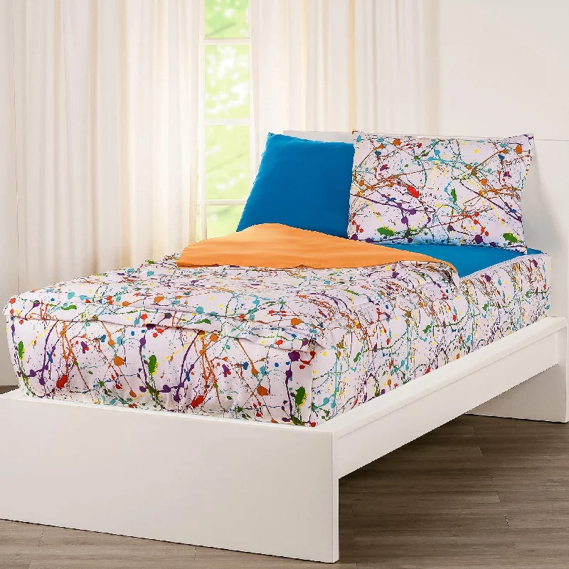 Siscovers Splashed and Splattered Bunkie Deluxe Zipper Bedding Set