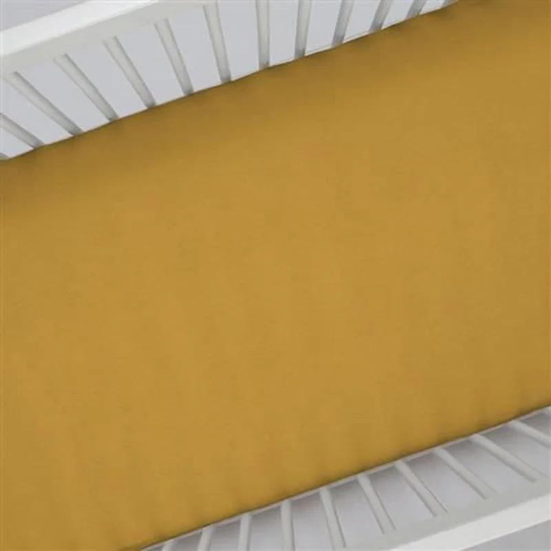 Solid Mustard Yellow Crib Sheet