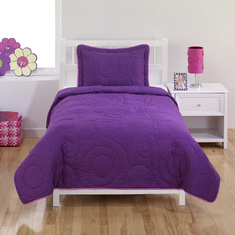 Swirls 2-piece Quilt Set