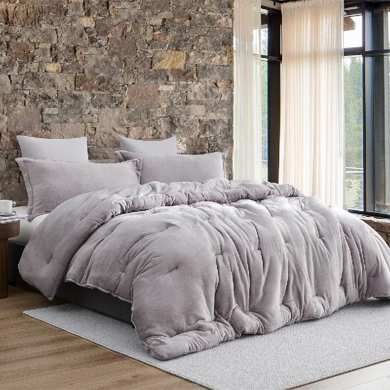 Thicker Than Thick - Coma Inducer® Oversized Comforter Set - Standard Plush Filling - Opal Gray