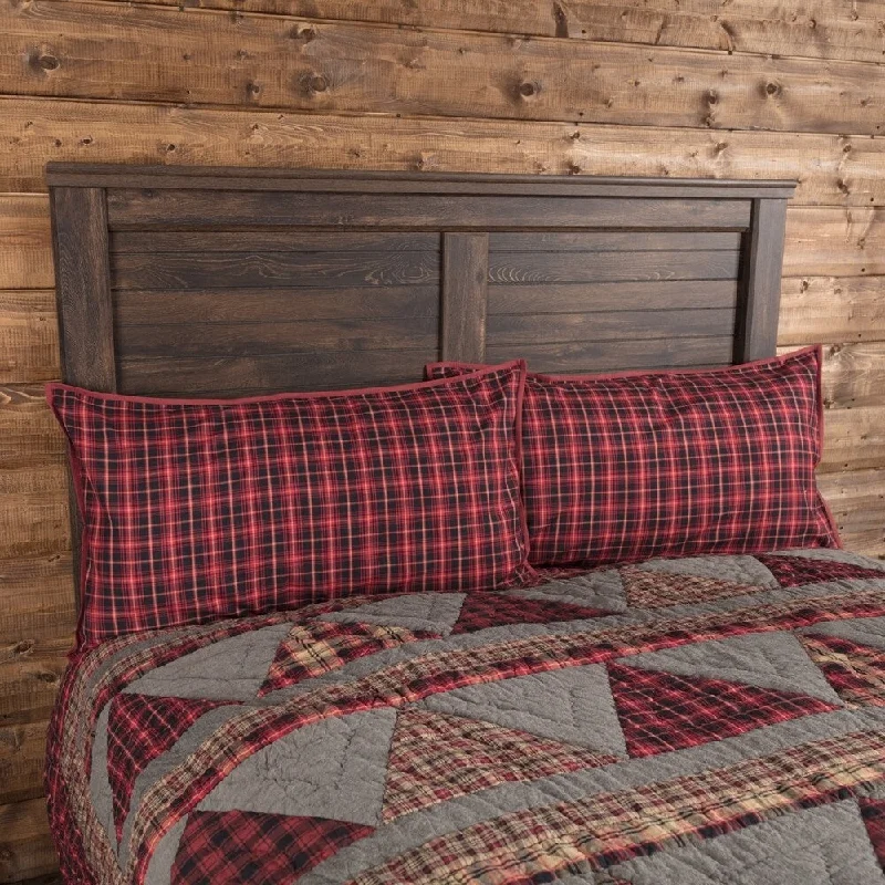 VHC Chili Pepper Red Holiday Rustic & Lodge Bedding Andes Sham