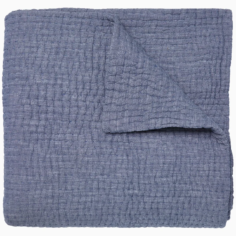 Vivada Indigo Woven Quilt