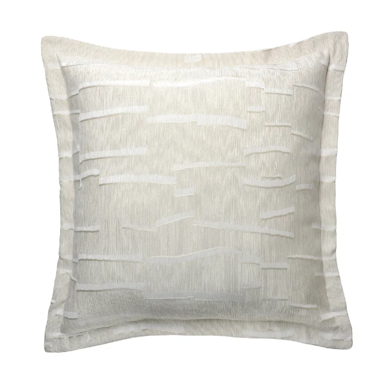 Alina Ivory Striped Euro Sham